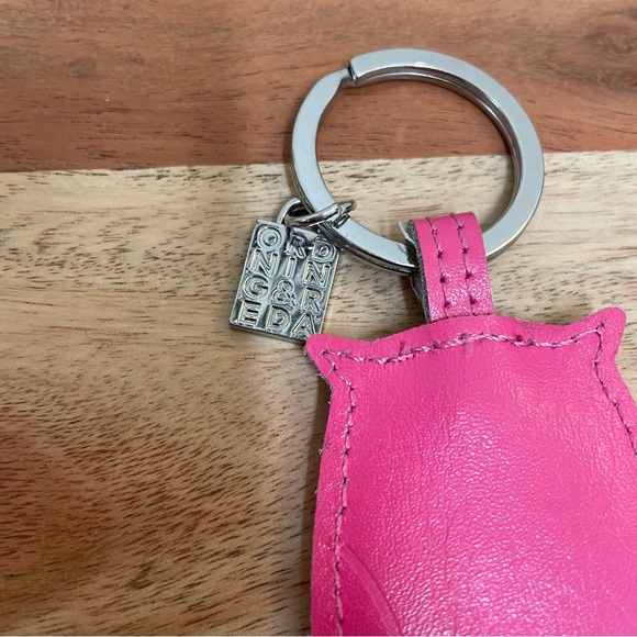 Ordning & Reda Pink Owl Leather Keychain. Great condition! - Picture 3 of 7
